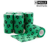 AUPCON Cohesive Bandages Self Adhesive Bandage Vet Wrap Bulk Self Adherent Wrap Non-Woven for Pets Animals & Ankle Sprains & Swelling Supply, FDA Approved 4 Inches x 5 Yards
