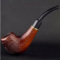 6.1'' Tobacco wooden smoking pipe. Best HANDMADE smoking pipes. WORLDWIDE shipping. by Royal wooden collection