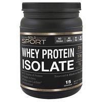 California Gold Nutrition Sport, Whey Protein Isolate, Unflavored, 90% Protein, Fast Absorption, Easy to Digest, Single Source Grade A Wisconsin, USA Dairy, 1 lb, 16 oz (454 g)