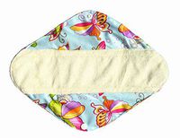 12 Inch Heavy Flow Bamboo Mama Cloth/ Menstrual Pads/ Reusable Sanitary Pads (Butterfly)