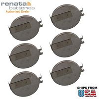 6X Renata CR2032FH2-MFR 3V Lithium Coin Battery HORZ 2-PIN for PC CMOS Compaq Presario V6000 IBM ThinkPad A20m Gateway Solo 5300 HP Pavilion dv6000 Series dv6300 Series dv6100
