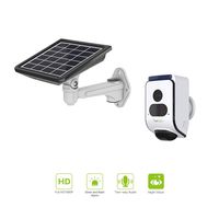Freecam Solar Powered Alarm Security Camera with Automatic Siren and Flash Alarm,Wire-Free Outdoor Surveillance Camera with Two-Way Talk,Motion-Activated and Night Vision with Solar Panel C390S WT