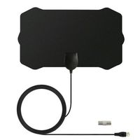 Kpop Space Amplified HD Digital TV Aerial Over Digital HDTV Antenna Support 1080P Local Channels Broadcast for All Types Home Smart Television/Radio(H01)