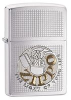 Zippo The Light of Your Life Brushed Chrome Pocket Lighter
