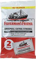 Fisherman's Friend Original Extra Strong Cough Suppressant Lozenges, 40-Count Bags (4 Sets)