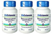 Resveratrol with Pterostilbene 100 mg, 60 Vegetarian Capsules-Pack-3