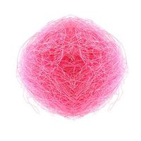 100 g/pack Gift Box Filler Natural Sisal Threadlike Raffia Paper craft Ribbon Box Filling Material for DIY Gift Box Package Decor Wedding Gift Wrapping Materials - Pink