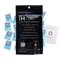 IHUMI Cigar Humidifier,62% RH Humidity Packs,2-Way Humidity Control for Herb Flower Packs,Natural Plant Fiber and Polymer Materials Based,Bio-degradable and Leak Free,1.5 Gram,20 Pack