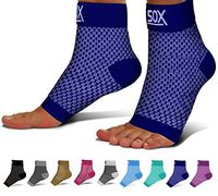 SB SOX Compression Foot Sleeves for Men & Women - BEST Plantar Fasciitis Socks for Plantar Fasciitis Pain Relief, Heel Pain, and Treatment for Everyday Use with Arch Support (Navy, Small)