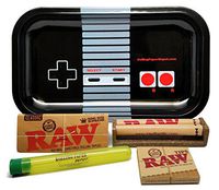 Bundle - 5 Items - RAW King Size Supreme, 110 Roller and Pre-Rolled Tips with Rolling Paper Depot Rolling Tray (Controller) and Kewl Tubes