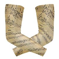 ZZKKO Music Note Cooling Arm Sleeves Cover Uv Sun Protection for Men Women Running Golf Cycling Arm Warmer Sleeves 1 Pair