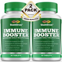 Immune Booster Immune System Support Capsules with Vitamin C, Zinc, and Echinacea - More Effective Than Elderberry - Immune Defense Capsules and Complete Multivitamin Supplement for Immunity - 2 Pack