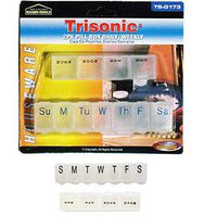 2Pc Weekly Pill Organizer Twice a Day 7 Days Organizer Case Medicine Storage