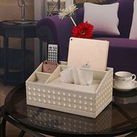 T-ZJHC Home Home Living Room Cute Tray Paper Napkin Coffee Table Remote Control Storage Box, Shell Pattern Trapezoid