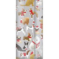 Jillson & Roberts Large Cello Bags with Twist Ties, Santa's Helpers, 100 Pieces