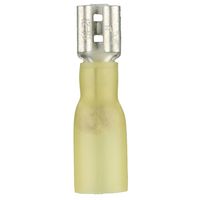 Install Bay HSFYD Heat Shrink Female Quick Disconnect Connector 12/10 Gauge .250, Yellow (100-Pack)