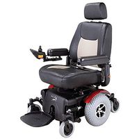 Merits Health Products - Vision Super - Midwheel Drive Power Chair - 22"W x 20"D - Red