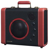 Crosley CR8008A-BK Soundbomb Portable Bluetooth Speaker with Aux-In and Microphone Jack, Black & Red