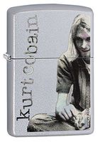 Zippo Kurt Cobain Satin Chrome Lighter