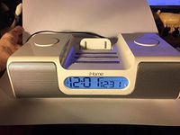 iHome iH9 Alarm Clock Speaker System with Dock for iPod (Pink)