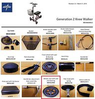 Rear Wheel for Medline MDS86000G2 Weil Knee Walker (Generation 2) (Each)