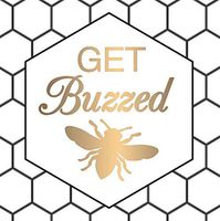 Get Buzzed Foil Cocktail Napkin Set of 20-5 x 5 Inches