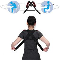 Posture Corrector, Adjustable Shoulder Chest Clavicle Correction Straighten Upper Back Band Prevents Slouching Relief Neck Pain for Men or Women Brace Strap