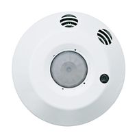 Leviton ODC05-UDW ODC Series 500 Sq. Ft. Ultrasonic Ceiling-Mount Occupancy Sensor, 120-277 Volt, White