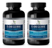 Fat Burner Cleanse - 15 Days Cleanse Super Complex - Advanced Formula - 1180MG - Licorice Root Capsules - 2 Bottles 60 Capsules