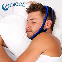 SnoreezTM Anti Snoring Chin Strap Device - Advanced Snore Stopper - Sleep Aid that Stops Snoring & Eases Breathing - Snore Relief Jaw Support Guard - Natural, Comfortable & Adjustable