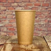 12 oz Paper Coffee Cups - Kraft Hot Drink Disposable Cups - Hot Cup Factory - 1,000 Count