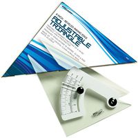 PRO ART 8-Inch Triangle with Magnifier, Inking Edge