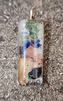 Hawaiian Healing Orgonite-Orgone Energy Pendants for Weightloss with Hematite, Sodalite, Sunstone and Apatite (Large Bar)