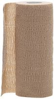 Medline Premium Co-Flex Quick-Stick Cohesive Flexible Elastic Bandage, Self-Adherent Compression Wrap, Latex Free, 6" x 5 yards, Tan (Pack of 12)