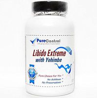 Libido Extreme with Yohimbe // 180 Capsules // Pure // by PureControl Supplements