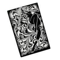Metal Cigarette Case - Gothic Style Print Full Pack 20pcs Cigarettes Box Black
