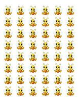 48 HONEY BUMBLE BEE ENVELOPE SEALS LABELS STICKERS 1.2" ROUND