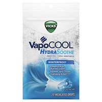 Vicks VapoCOOL HydraSoothe Medicated Drops 20ct, Best Relief to Soothe Sore Throat Pain