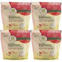 Grab Green Natural Garbage Disposal Cleaner and Freshener, Red Pear with Magnolia, 12 Pods (Pack of 4)