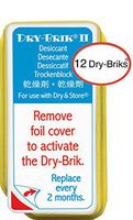 Dry-Brik® II Desiccant Blocks - 12 Blocks (4 Packs of 3 Blocks)| Replacement Moisture Absorbing Block for the Global II and Zephyr by Dry & Store | Hearing Device Dehumidifiers
