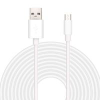 WildHD16.5ft USB Power Extension Cable Power Cord for Wireless Home Security Camera,WyzeCam,Yi Camera,Net Cam,Netvue,Arlo Q Cam,Blink Camera,Furbo Dog Camera,Amazon Cloud Cam,Oculus Go (16.5FT, White)