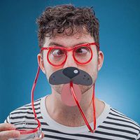 Paladone Dress Up Straws - Party Straws with Funny Accessories