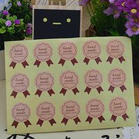 Ioffersuper 30pcs Handmade Paper Stickers Labels Seal Craft Gift Food Cookie Decal Party