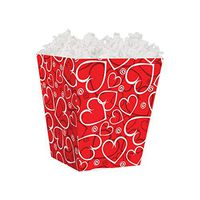 NW Sassy Hearts Sweet Treat Gift Boxes - 4 x 4 x 4 1/2in. - 36 Pack