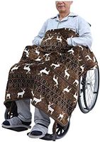 YYLVM Double-Faced Wheelchair Warm Blanket,Universal Wheelchair Cosy Cover | Universal Fit for Manual and Powered Wheelchairs Adult Size