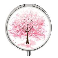 Pill Cases Metal,Custom Round Medecine Case Medecine Bottle Mini Travel Pill Vitamin Decorative Box Case Holder