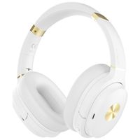 COWIN SE7 Active Noise Cancelling Headphones Bluetooth Headphones Wireless Headphones Over Ear with Microphone/Aptx, Comfortable Protein Earpads, 50 Hours Playtime for Travel/Work, White