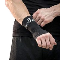 Zensah Compression Wrist Sleeve, Black, Medium