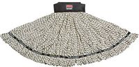 Rubbermaid Commercial 1924801 Maximizer Mop Head, Shrinkless Blend, Medium, white