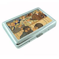 Perfection In Style Metal Silver Cigarette Case Vintage Baseball Design 014